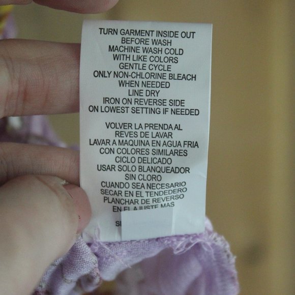 Rewind Off Shoulder Lavender Floral Blouse Med - Picture 12 of 13